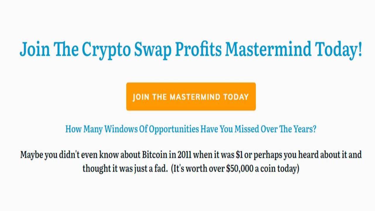 Crypto Swap Profits Mastermind by Joel Peterson Free Download
