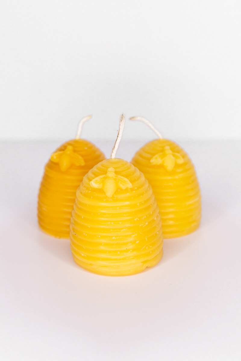 Pure Medium Beeswax Candle Local Beekeeper Libees Honey