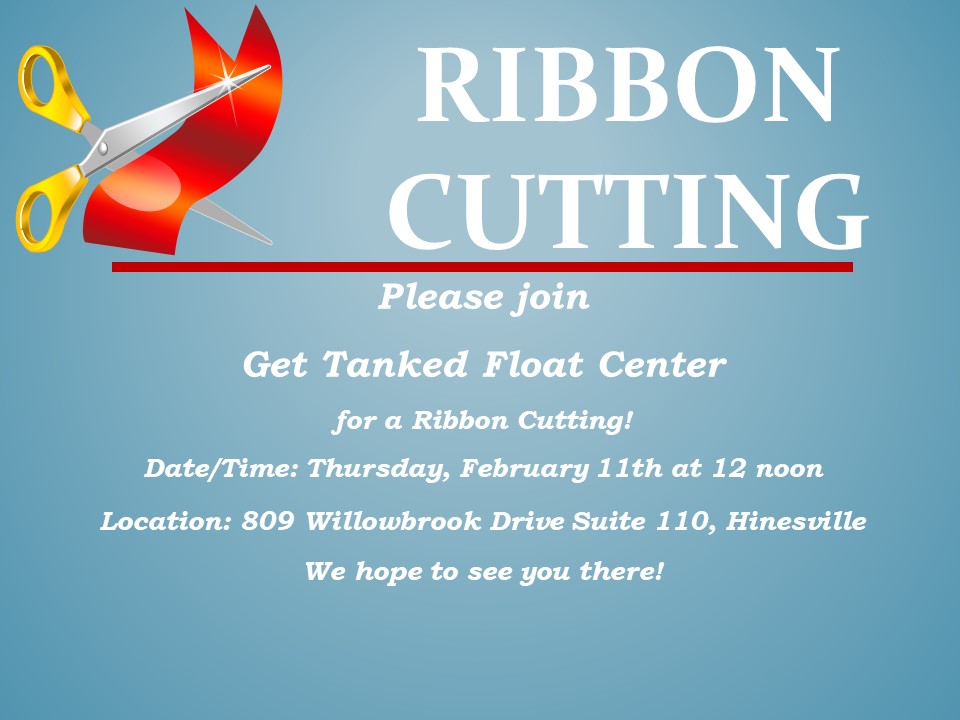 Ribbon Cutting Get Tanked Float Center Liberty County