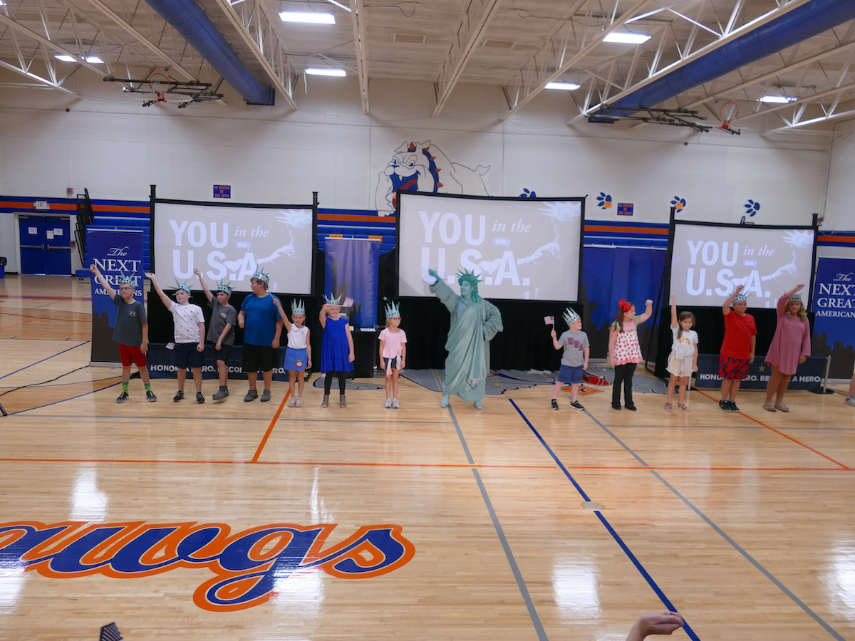 Students of Coffee County Schools Kickoff their Super Citizen Journey with a visit from Libby