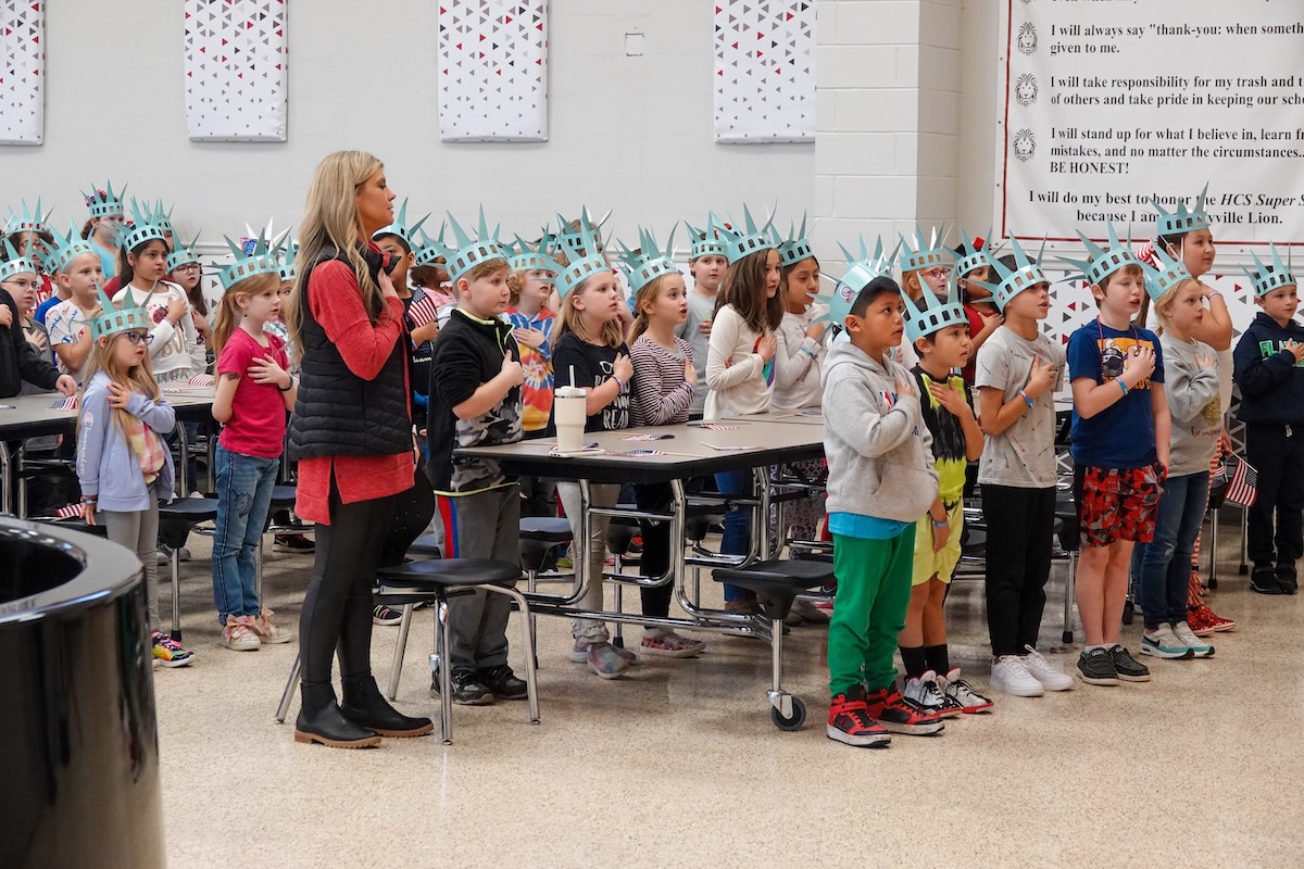 Haleyville Elementary 2nd & 5th Grade Students Honor their Heroes and