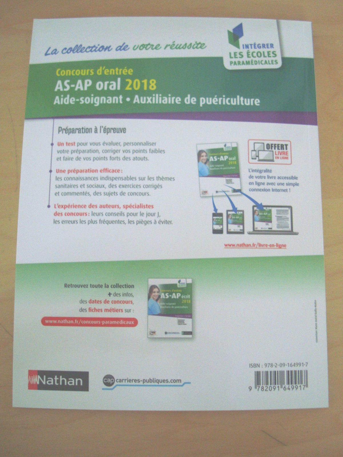 CONCOURS AS-AP ORAL N15 2017 Paperback – Jan. 19 2017