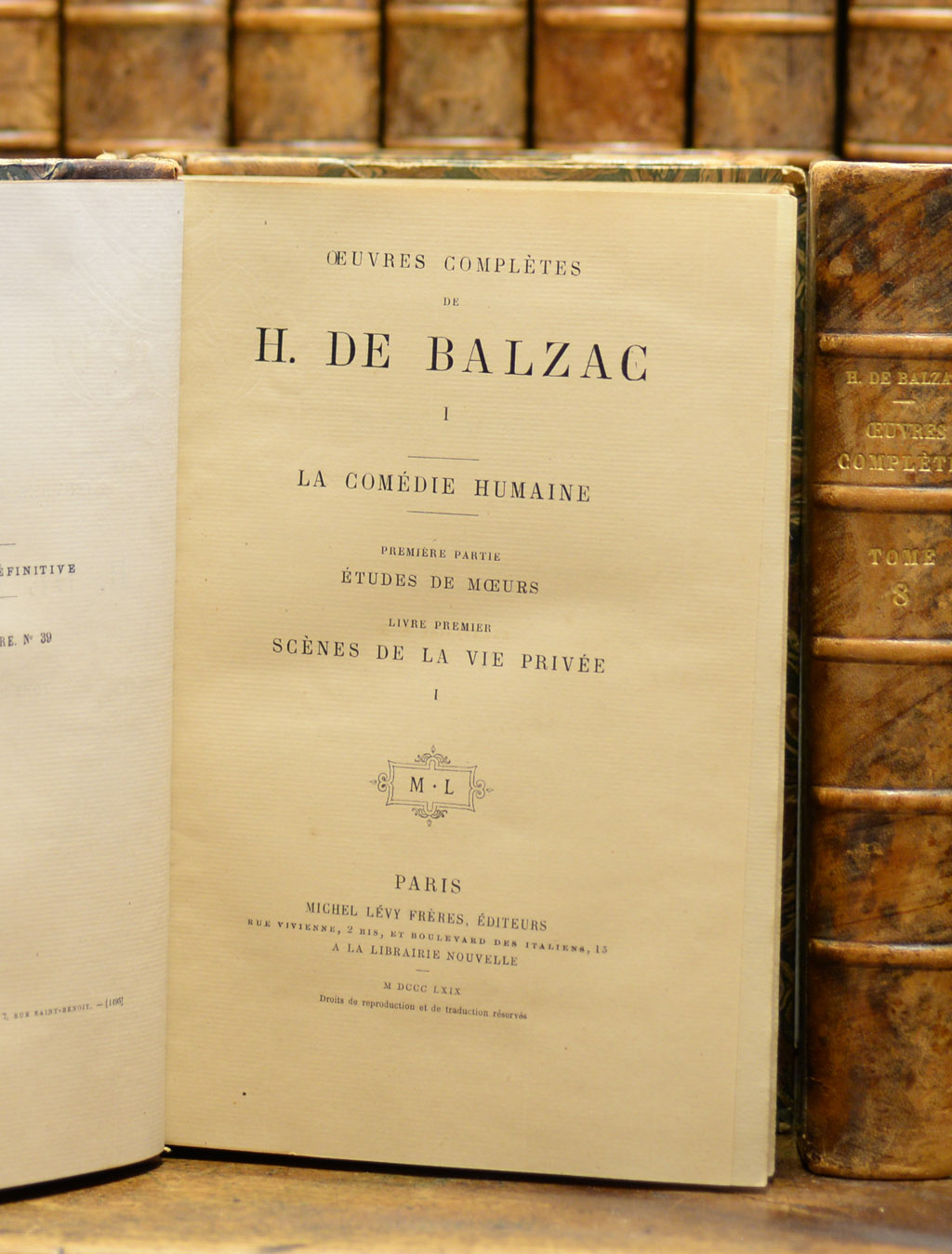 Balzac, Oeuvres complètes, 18691876. Librairie Univers