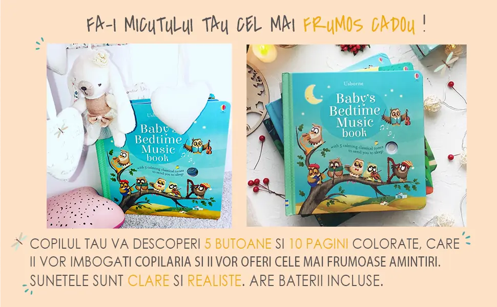 Baby’s bedtime music book Carte cu pentru un somn linistit