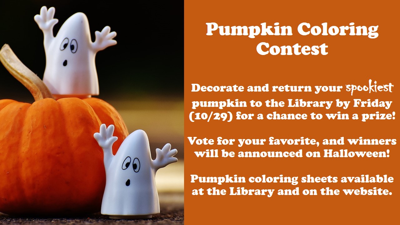 Pumpkin Coloring Contest Lisle Free Library