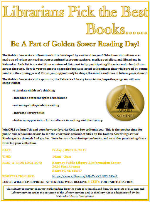Golden Sower Readers Meeting Central Plains Library SystemCentral