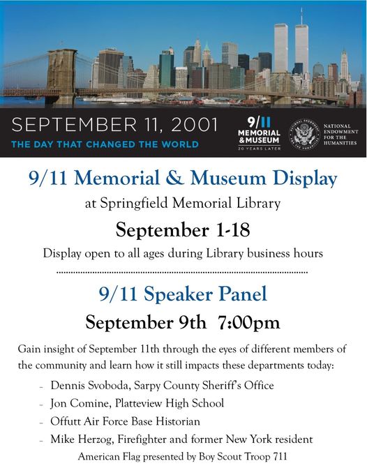 20th Anniversary 9/11 Memorial Display & Event Springfield Memorial