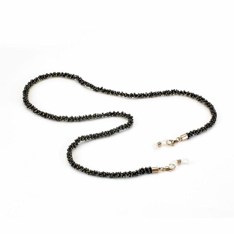 "Precious" chains with woven beads Chains Metal and Pearls