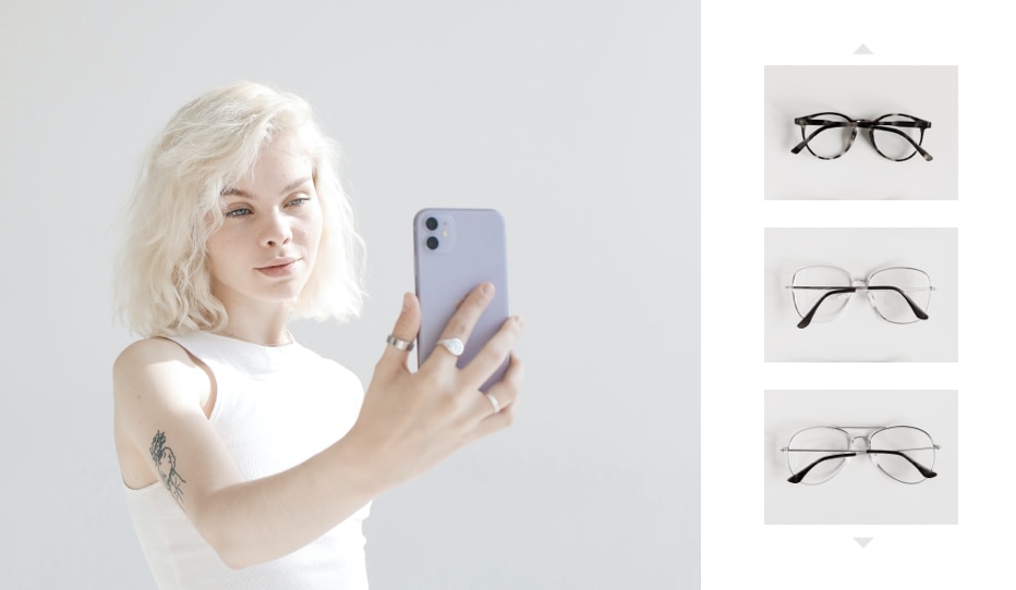 Virtual tryon glasses Business Library