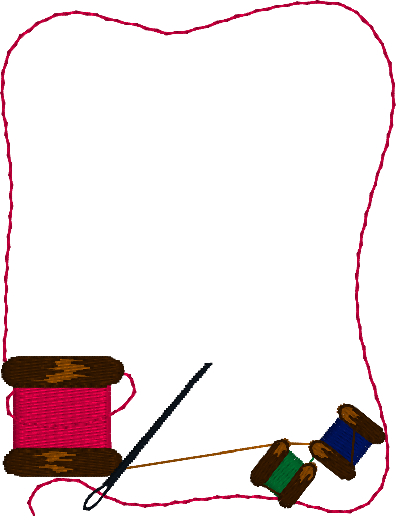 Sewing Border Clip Art
