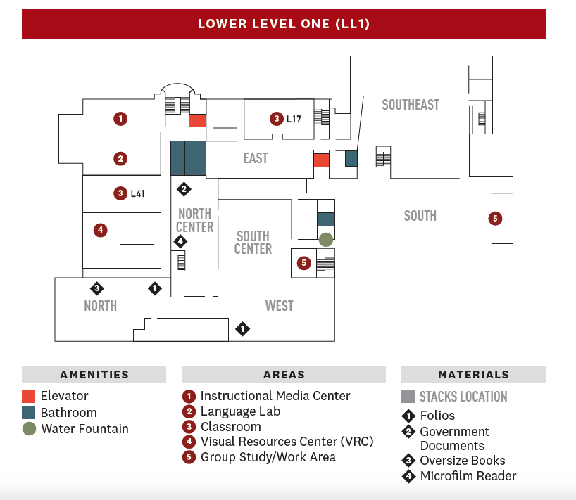 Library Maps & Call Number Locations Library Reed College