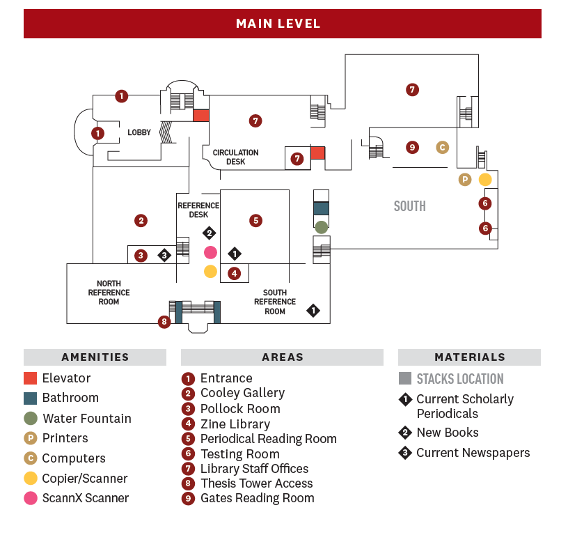 Library Maps & Call Number Locations Library Reed College