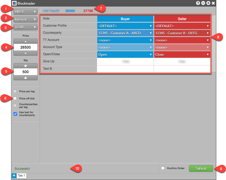 HKEx OTC Trades Blocktrader Help and Tutorials