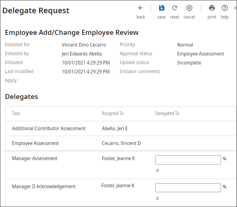 Delegate Review Tasks for Workflow Administrators