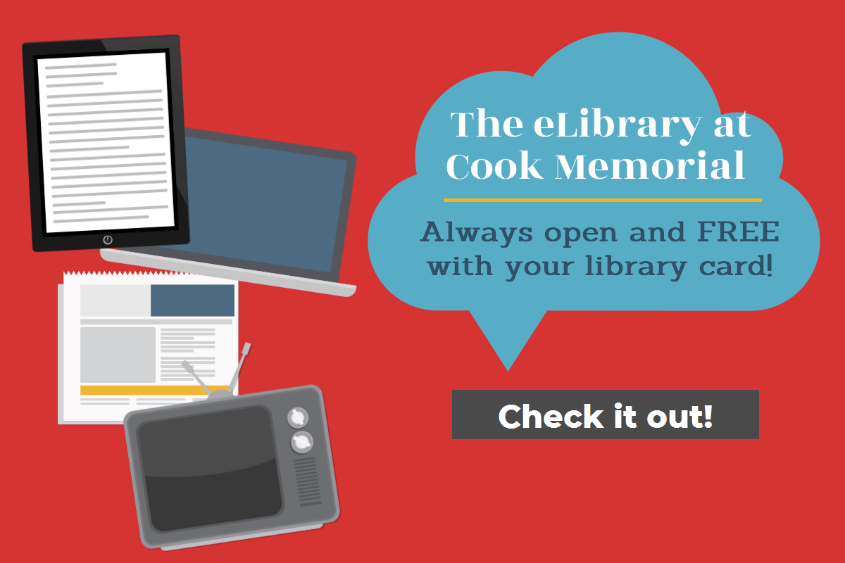 Cook Memorial Library at Home Shelf Life