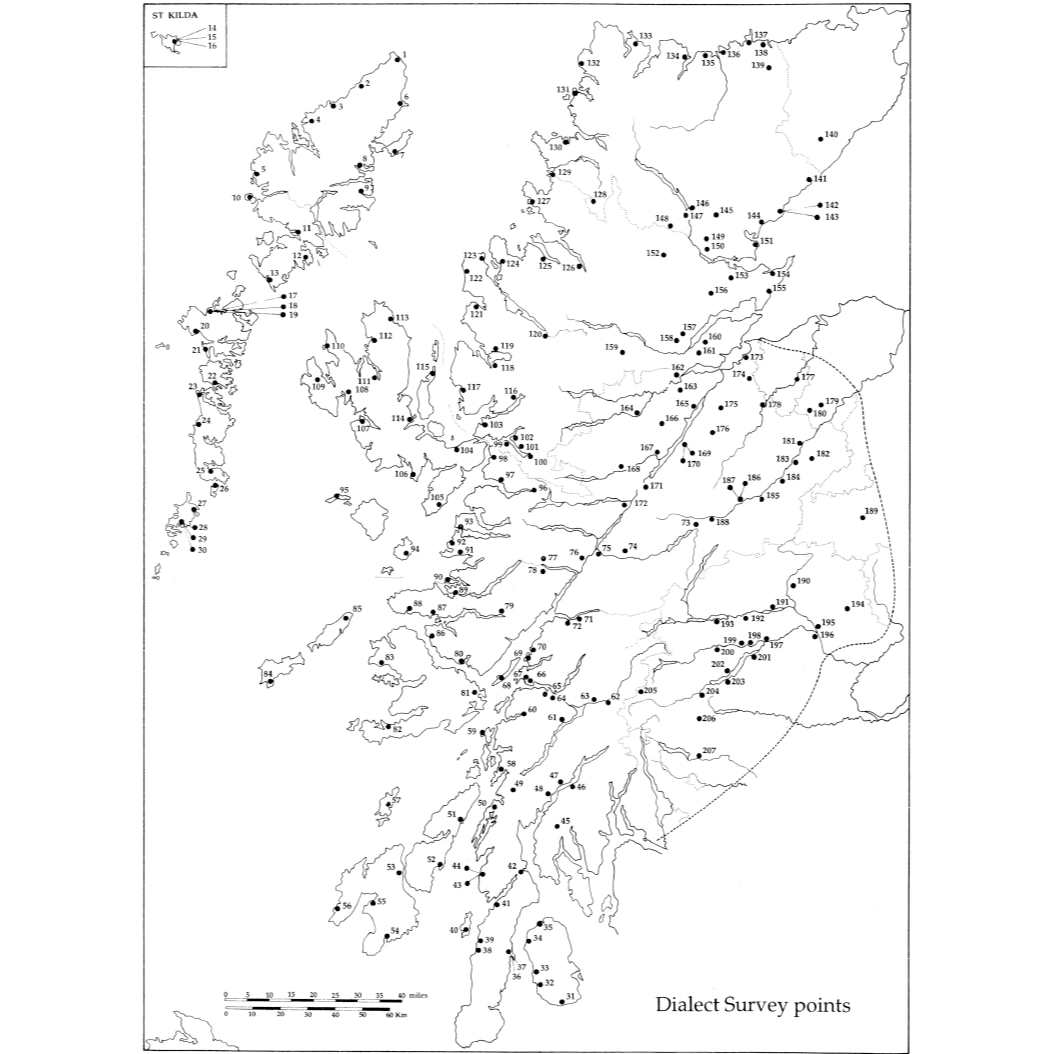 SSSA in 70 Objects Linguistic Survey of Scotland Gaelic grammar materials The School of