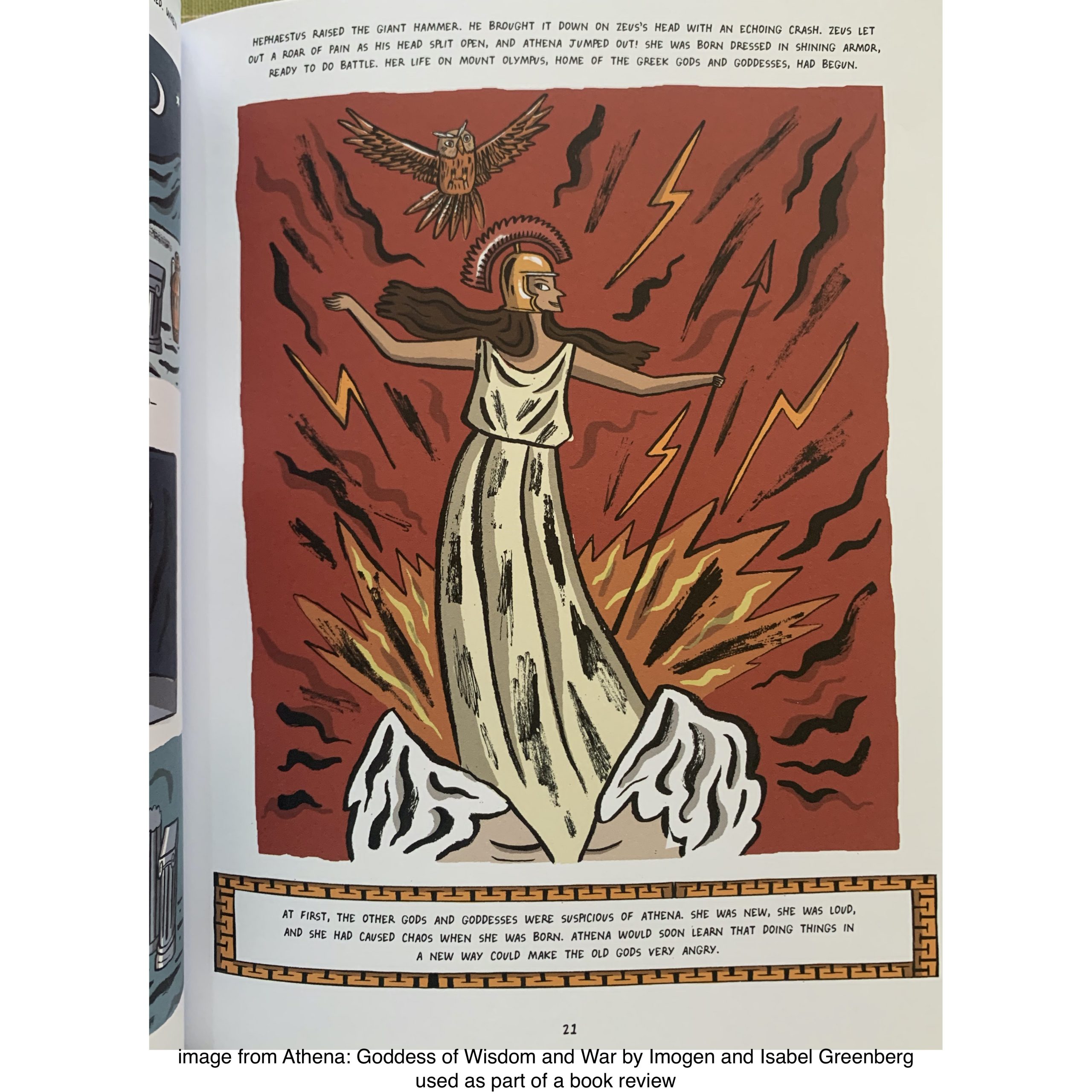 Graphic Novel Review Athena Goddess of Wisdom and War by Imogen and