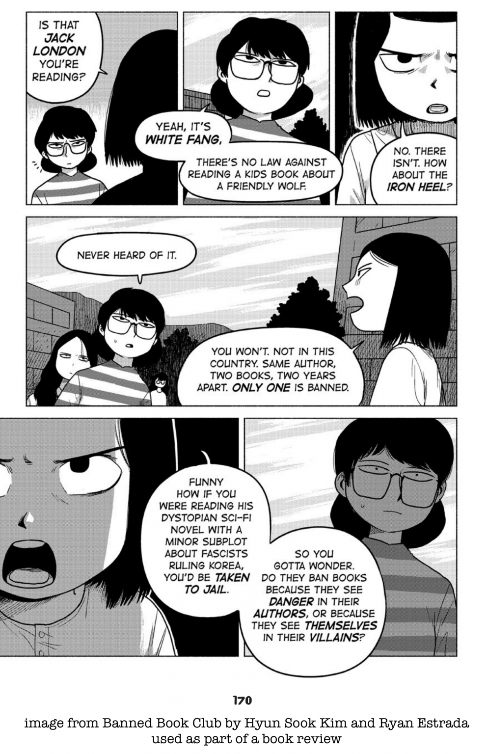 Graphic Novel Review Banned Book Club by Hyun Sook Kim and Ryan