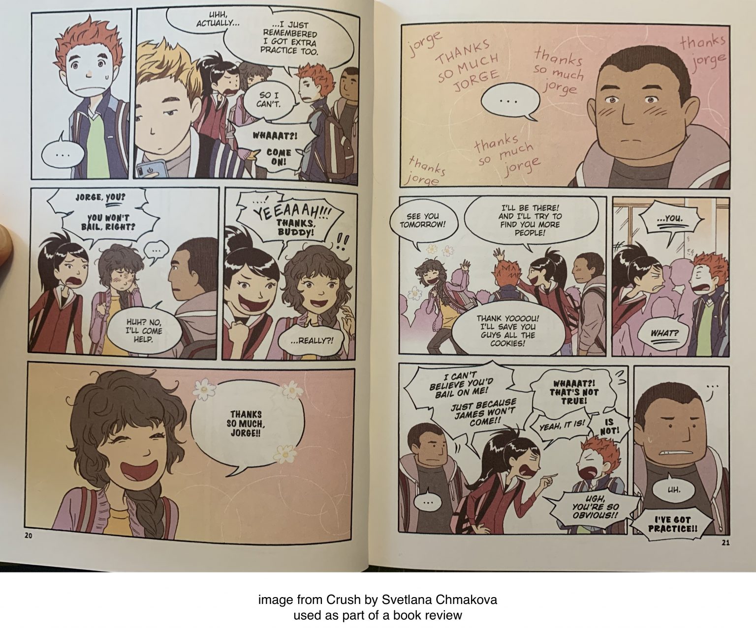 Graphic Novel Review Crush by Svetlana Chmakova