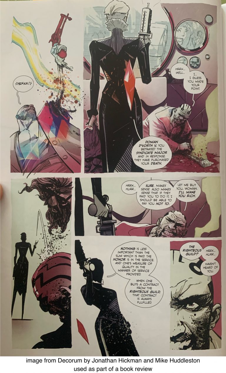 Graphic Novel Review Decorum by Jonathan Hickman and Mike Huddleston