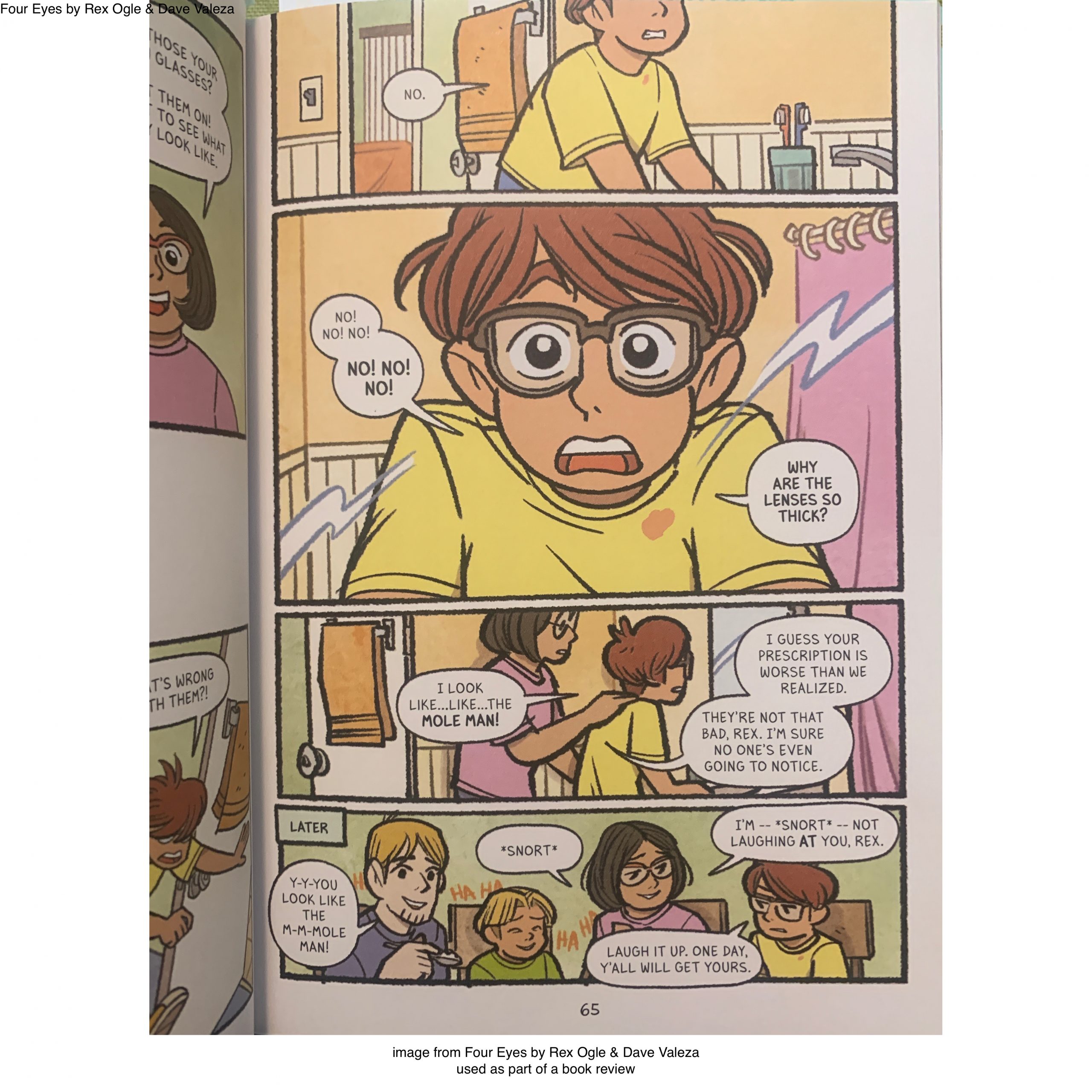 Graphic Novel Review Four Eyes by Rex Ogle & Dave Valeza