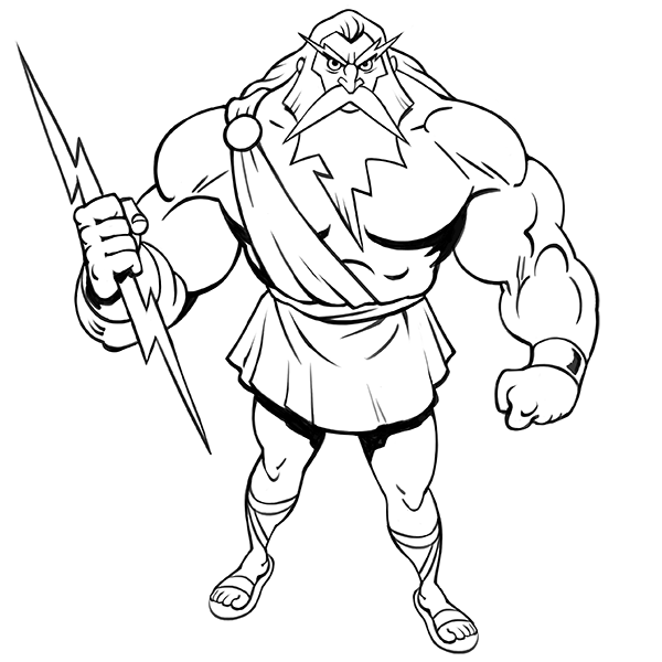 12 Gods Of Mount Olympus Coloring Pages