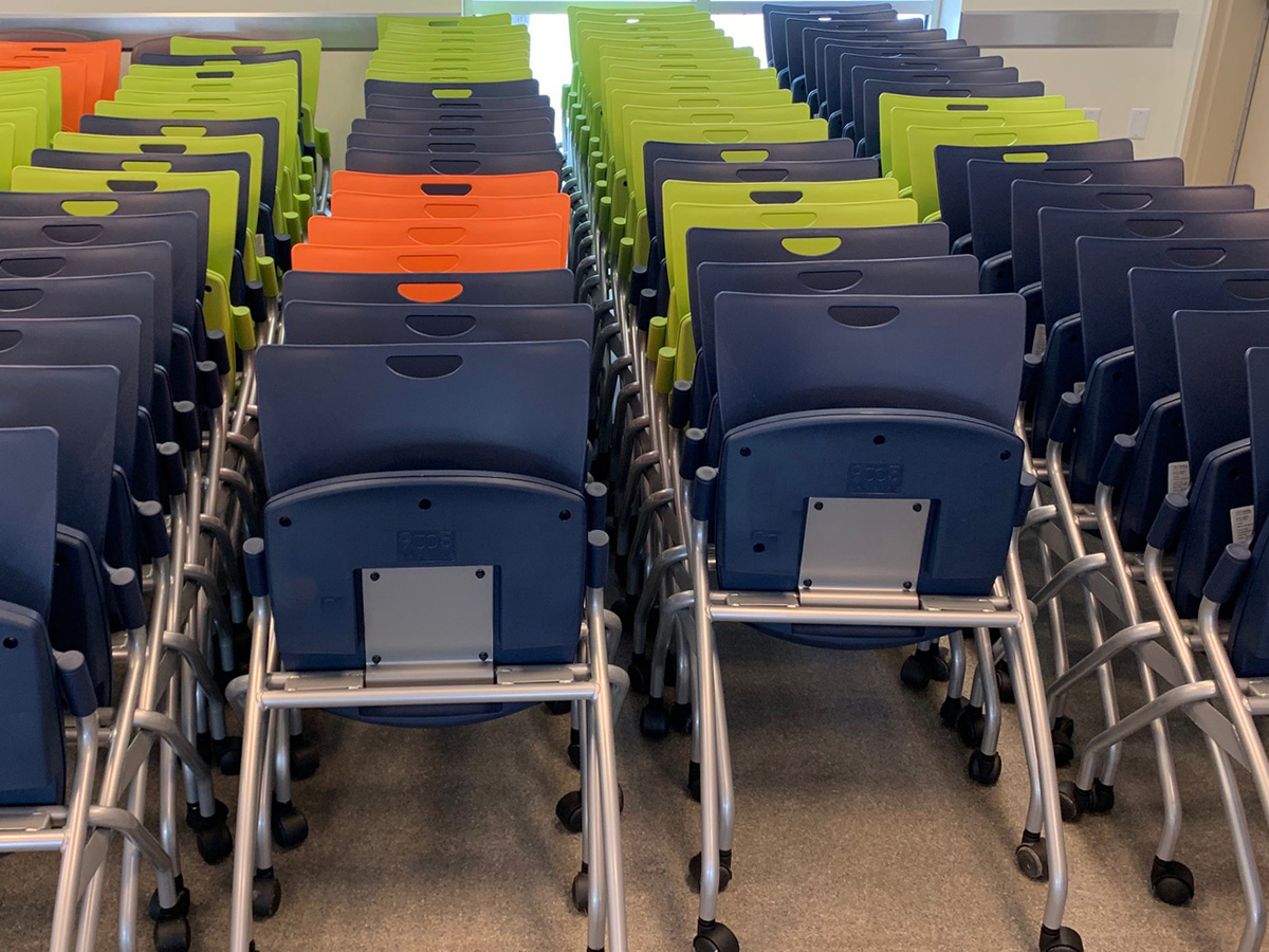 Altoona Bella Nesting Flip Chairs Library Furniture International