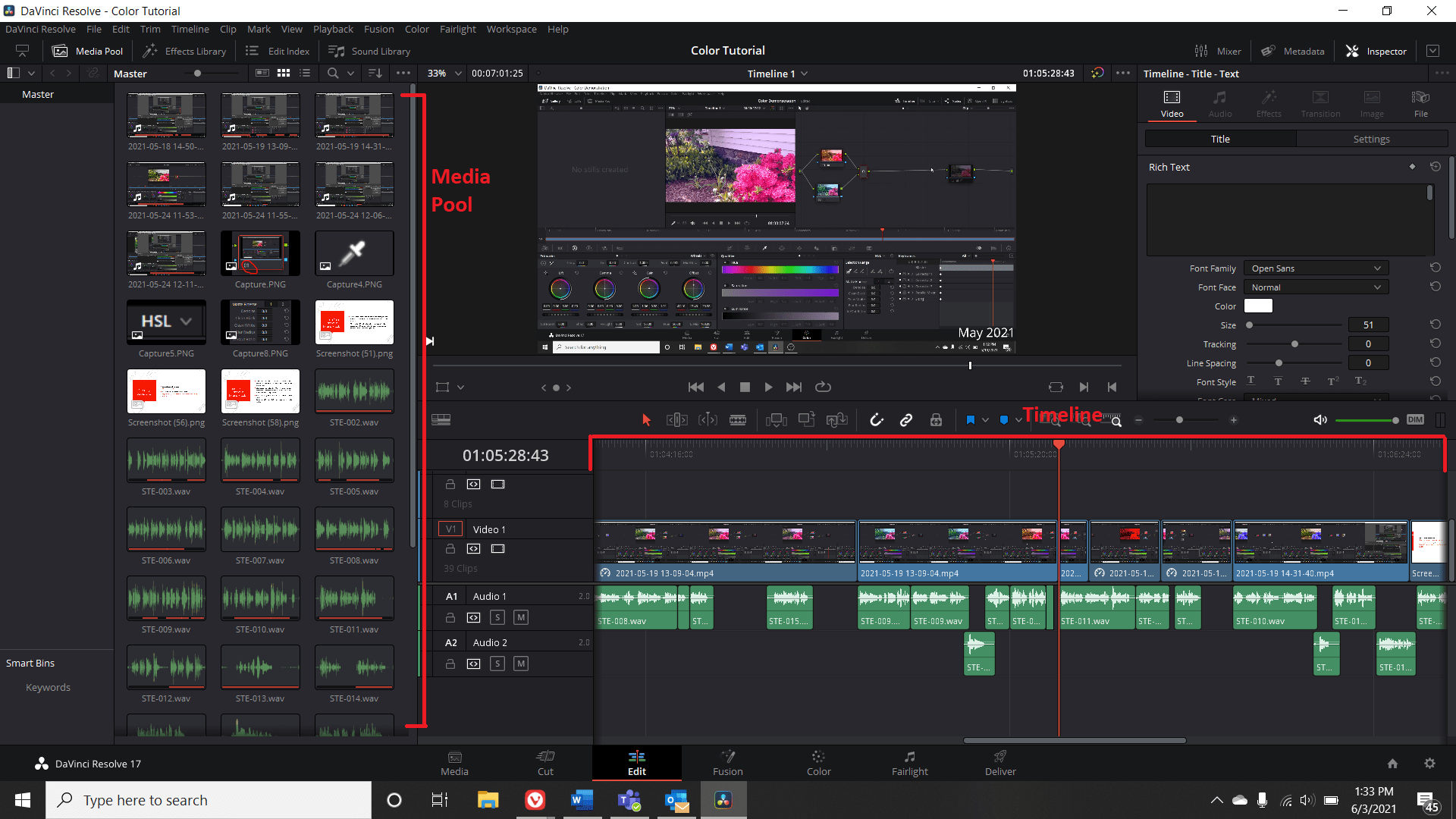 DaVinci Resolve Learning the Interfaces Library News