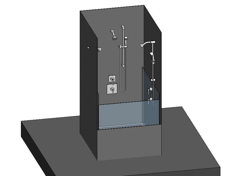 Shower Stall Parametric In Revit Free Download! (3.57 MB) Library