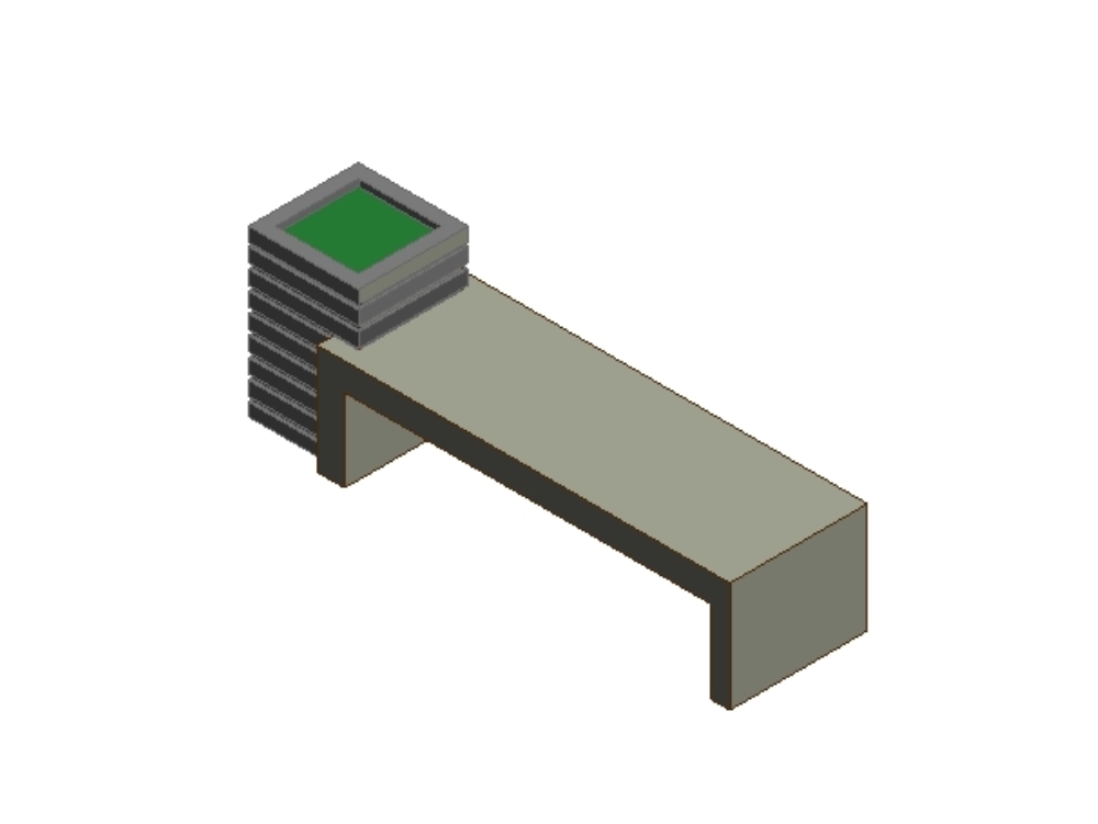 Concrete Bench And Side Planter In Revit Free Download! (332.43 KB