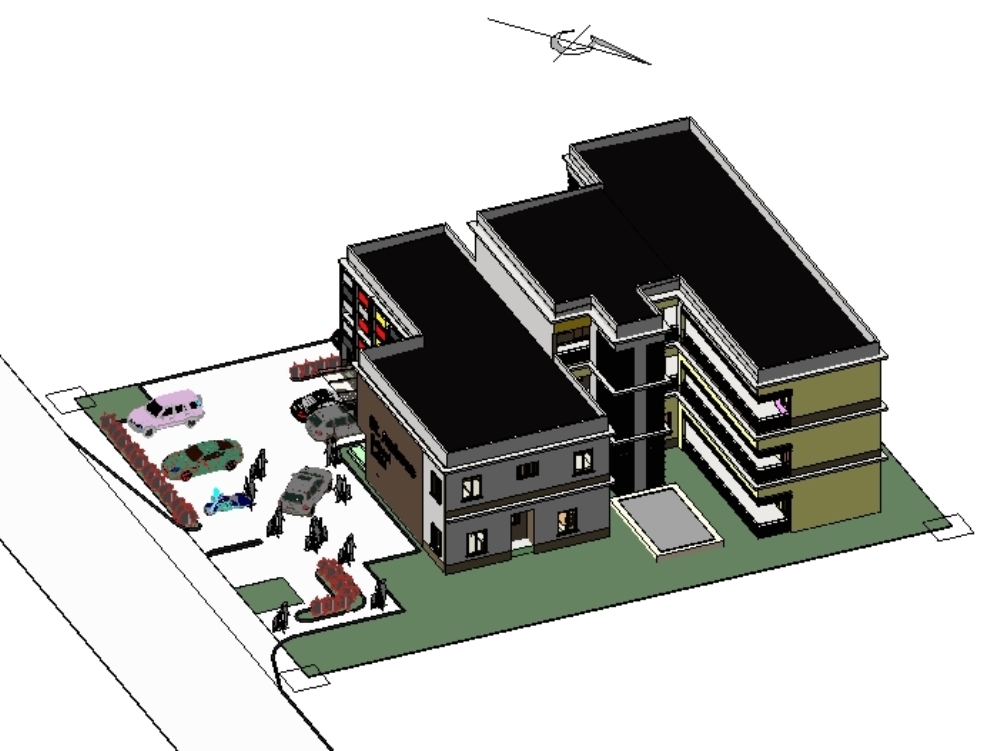 School Revit Project In Revit Library Revit Free Download!