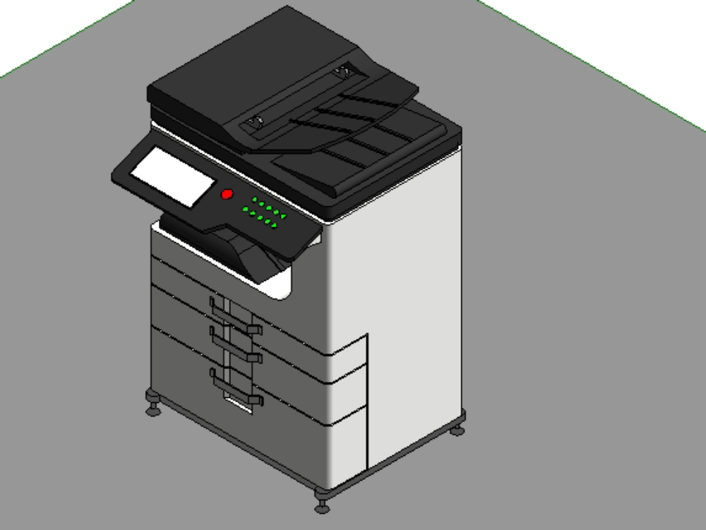 Office Multifunction Printer In Revit Free Download! (1.06 MB