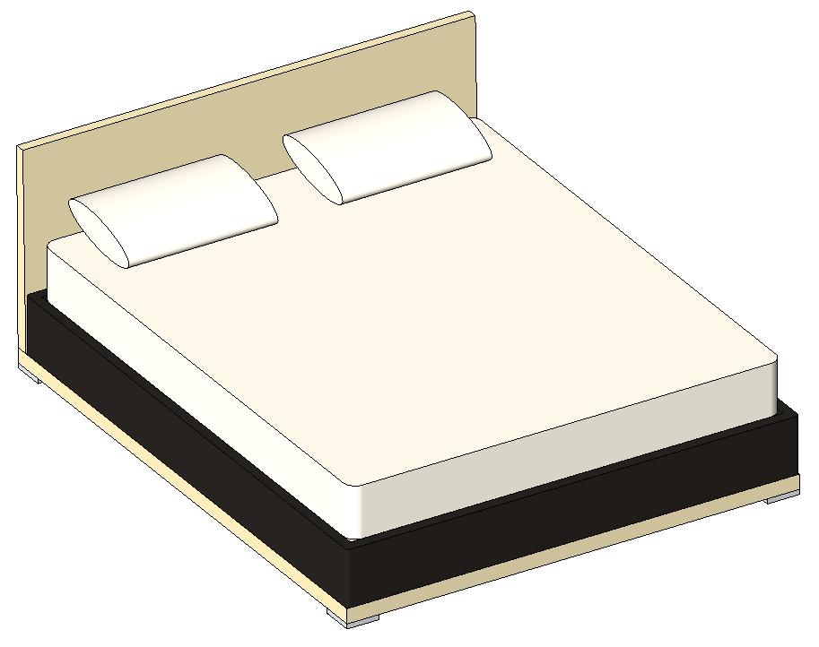 Queen And King Size Bed In Revit Library Revit