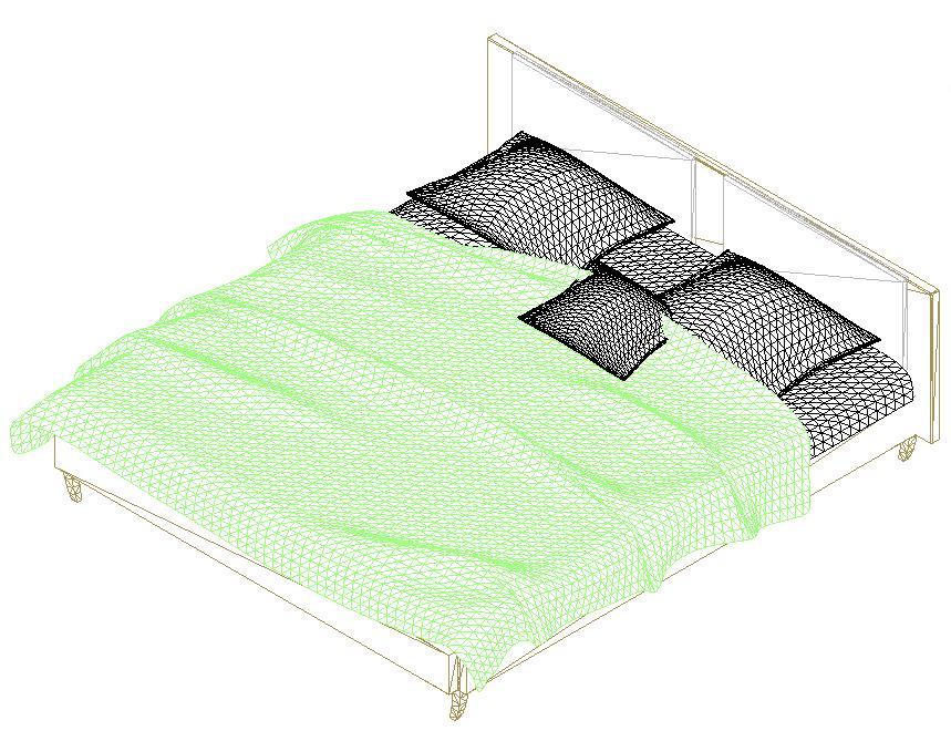 Revit Queen Size Bed In Revit Library Revit