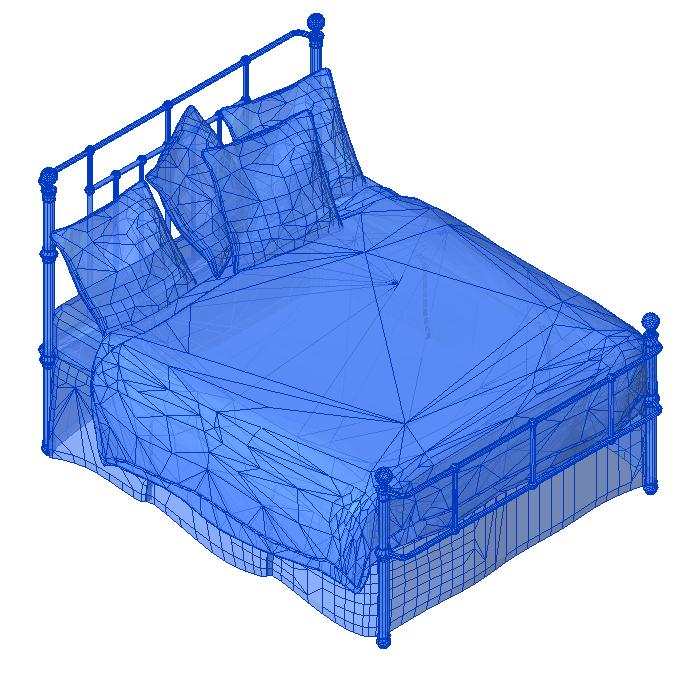 Revit Queen Size Bed In Revit Library Revit