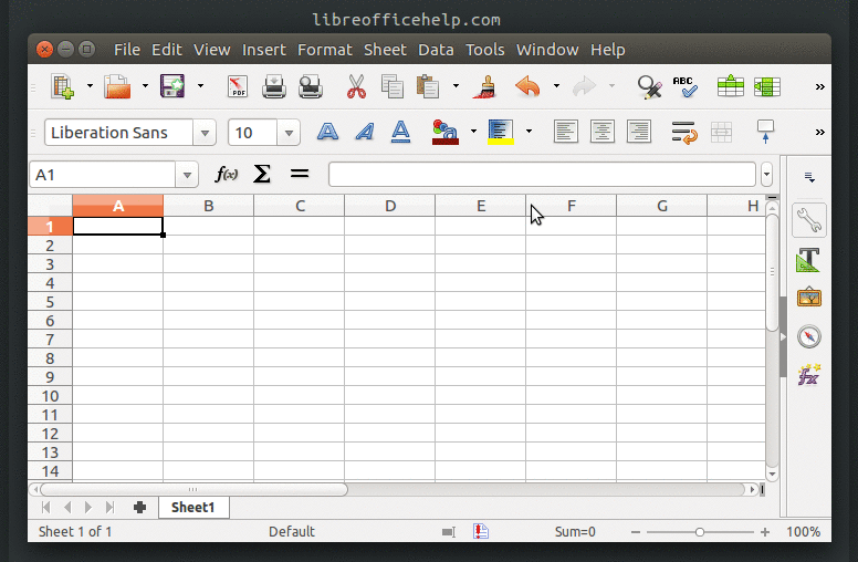 Split a Worksheet View in LibreOffice Calc - libreofficehelp.com