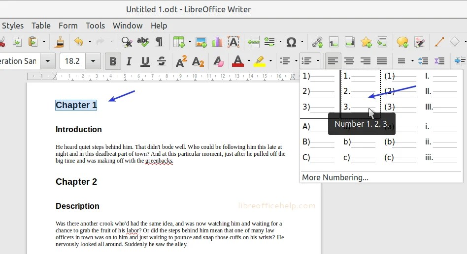 How to Add Table of Contents in LibreOffice Writer