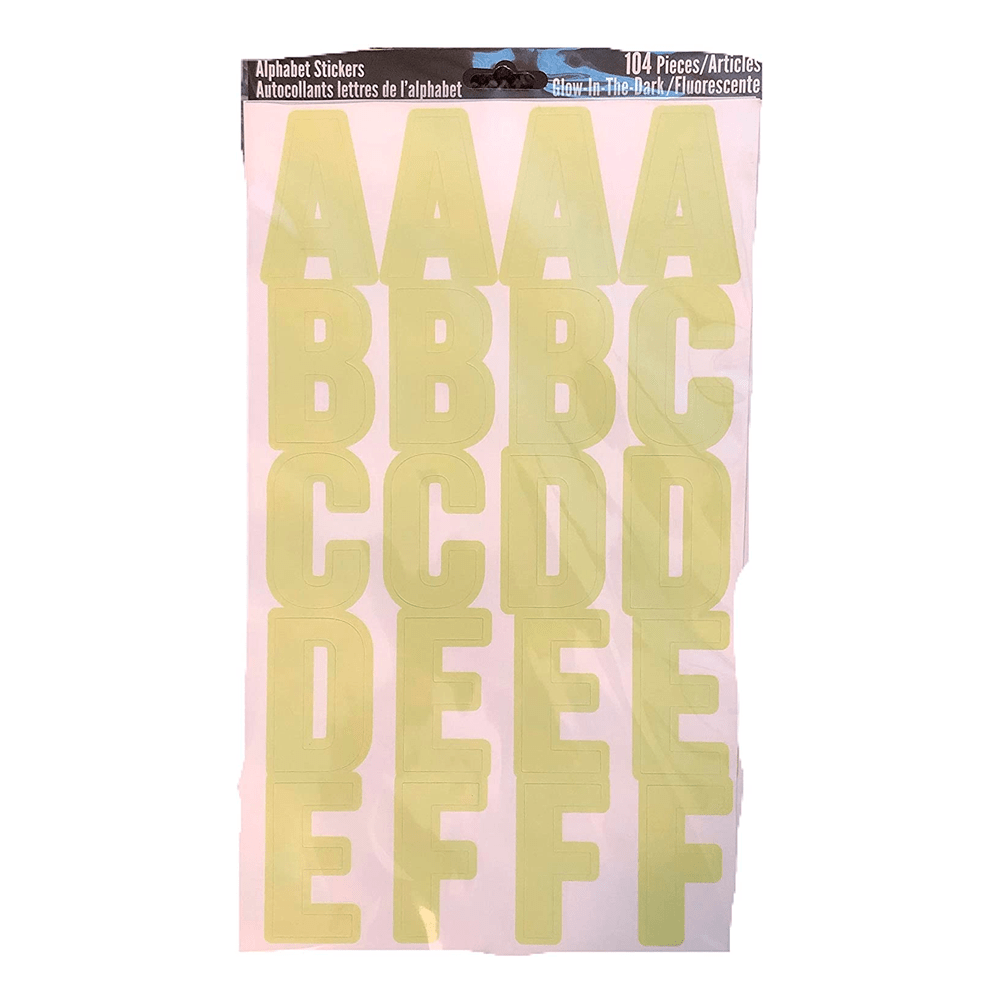 Stickers Del Alfabeto Que Brillan En La Oscuridad » Libreria Moderna