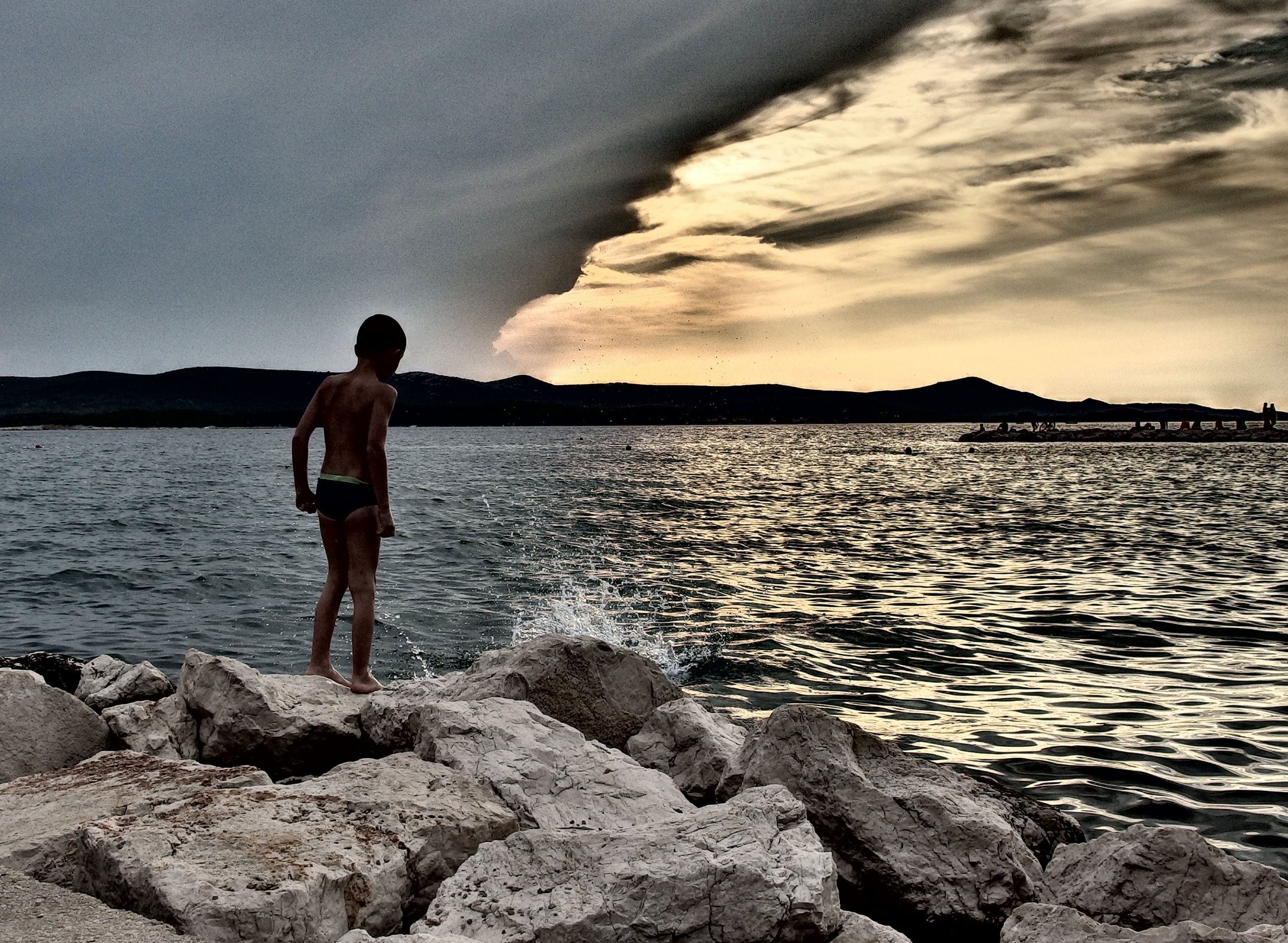 FREE IMAGE Boy on a Cliff Libreshot Public Domain Photos
