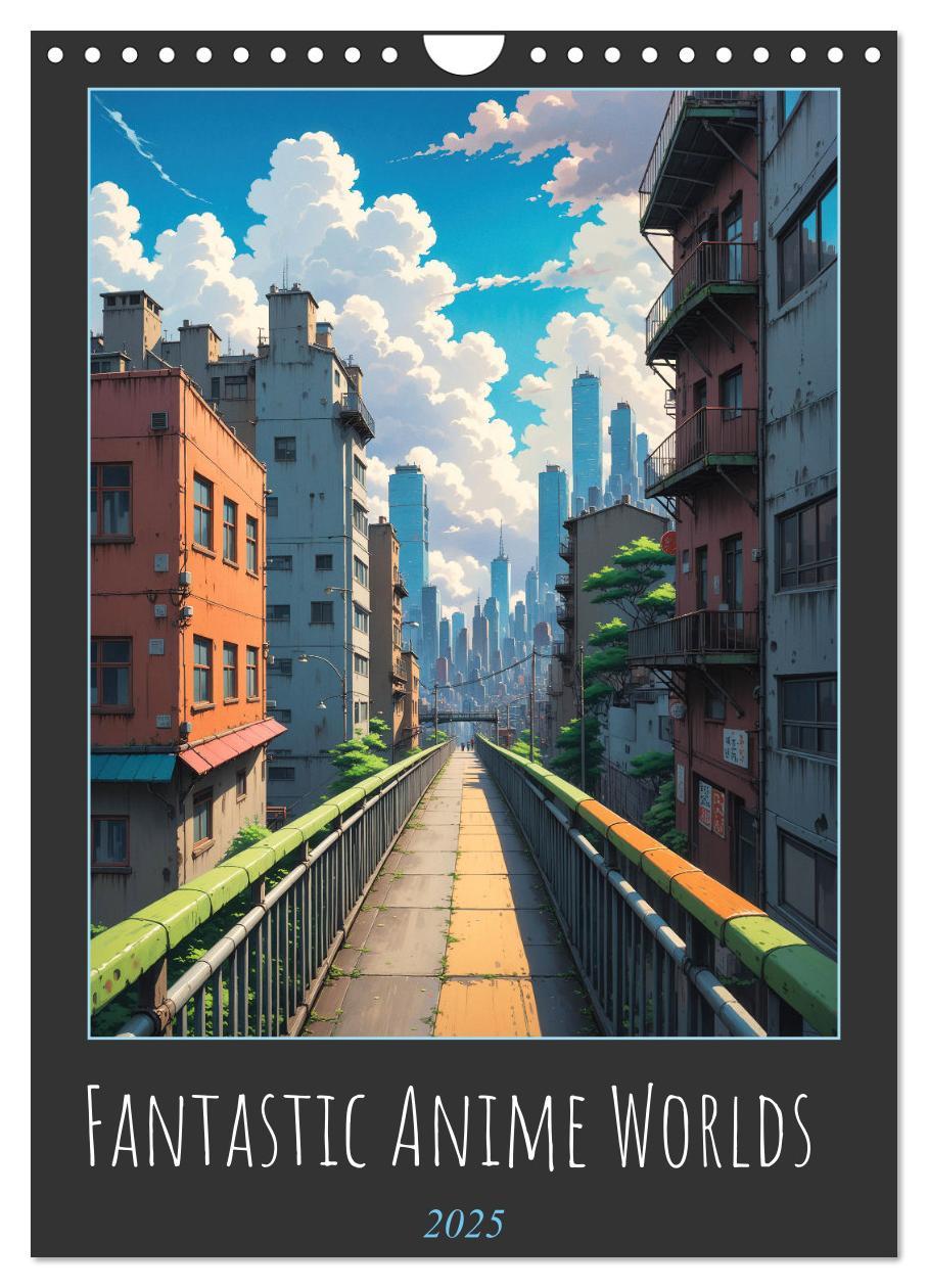 Fantastic Anime Worlds (Wall Calendar 2025 DIN A4 portrait), CALVENDO 12 Month Wall Calendar Calendar/Diary calendar Libristo EU