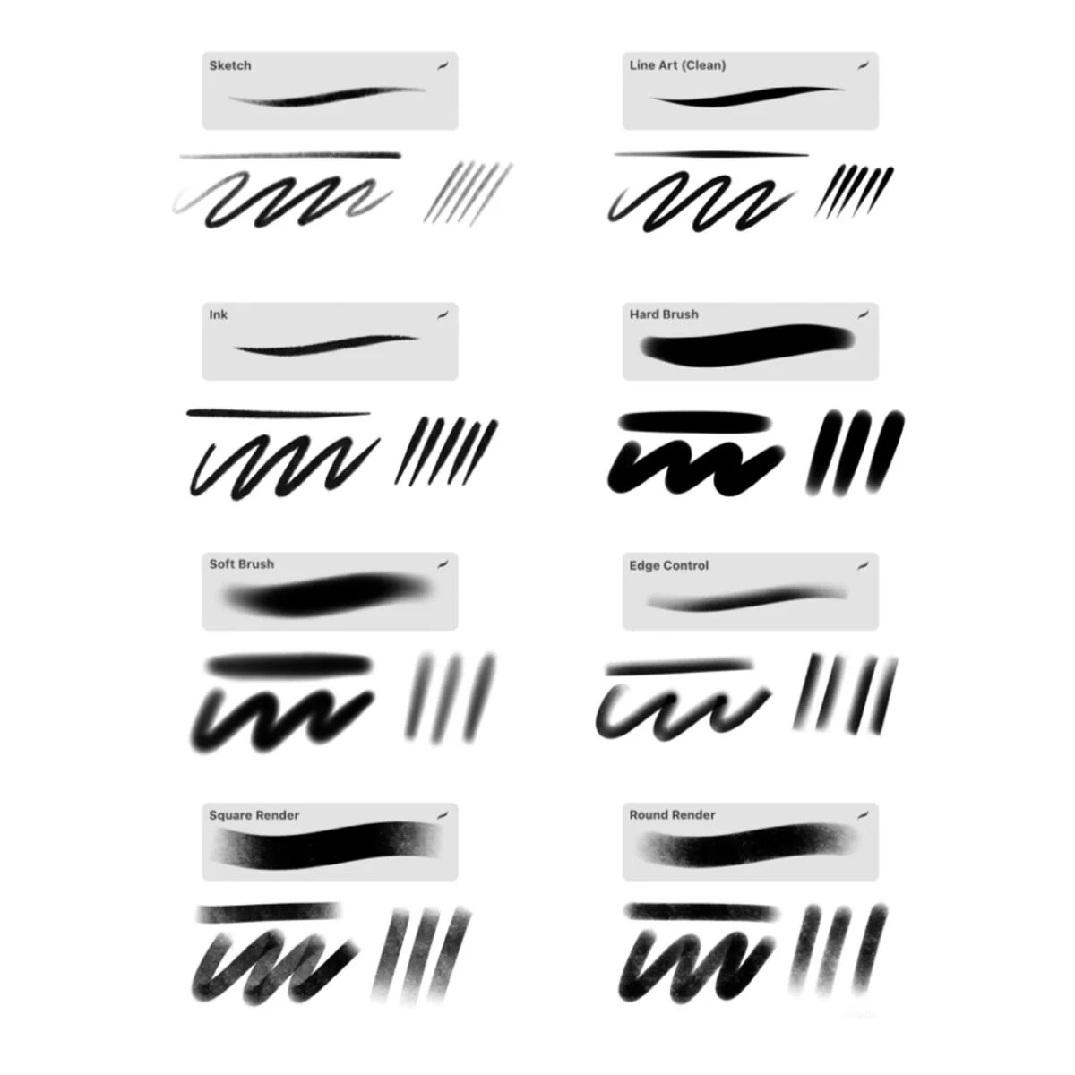 Free Flatsmile Basic Brushes for Procreate LIBRIUM