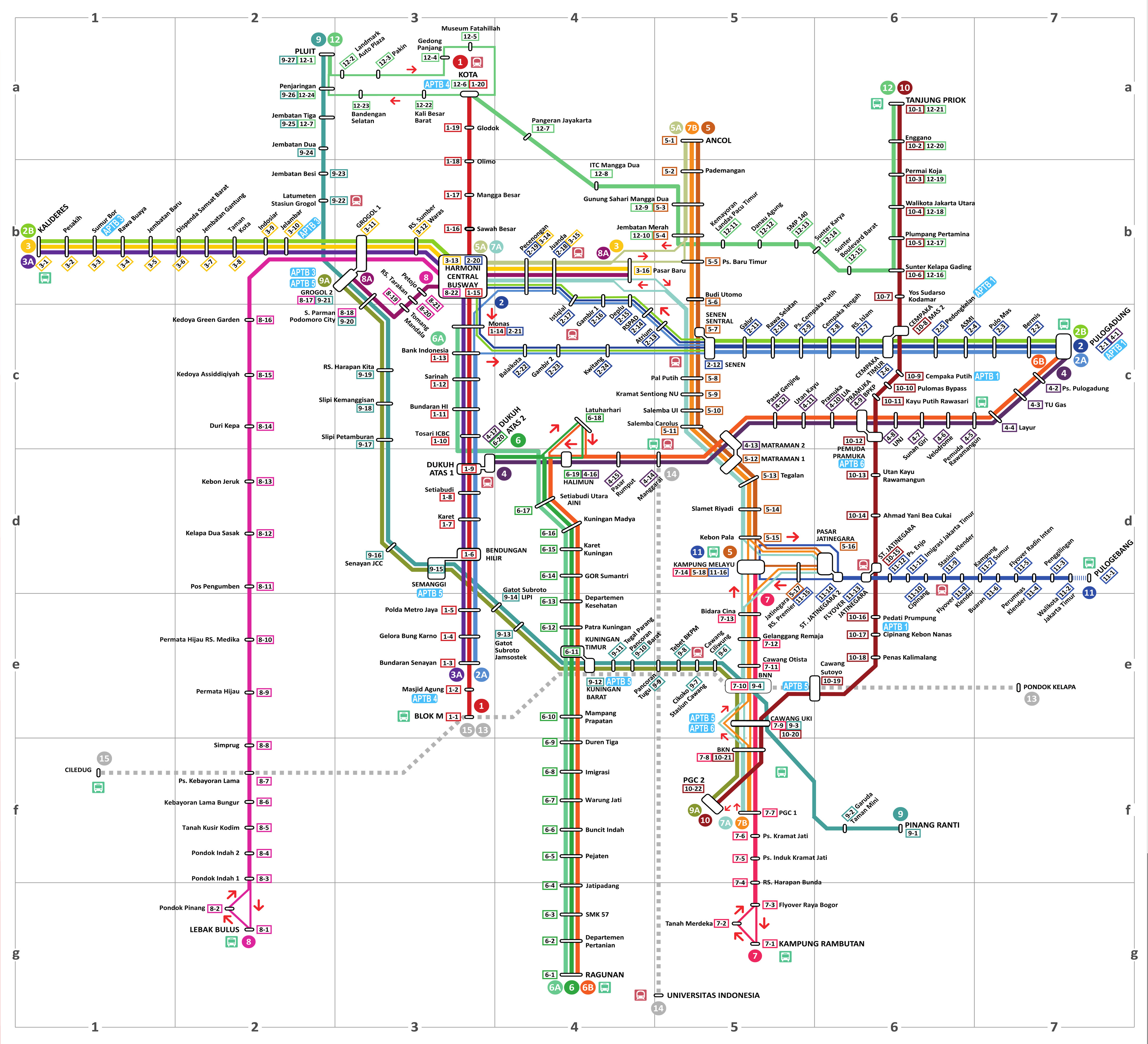 Rute Dan Jalur Transjakarta Lengkap Semua Koridor - Liburmulu.com
