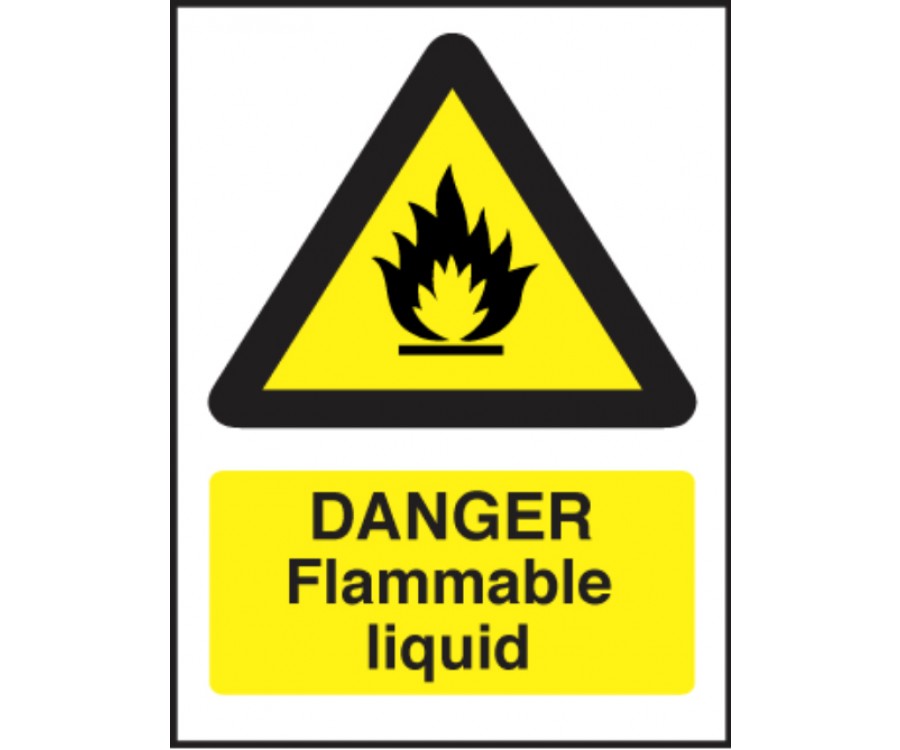 Danger Flammable Liquid Safety Sign — Licensed Trade Supplies