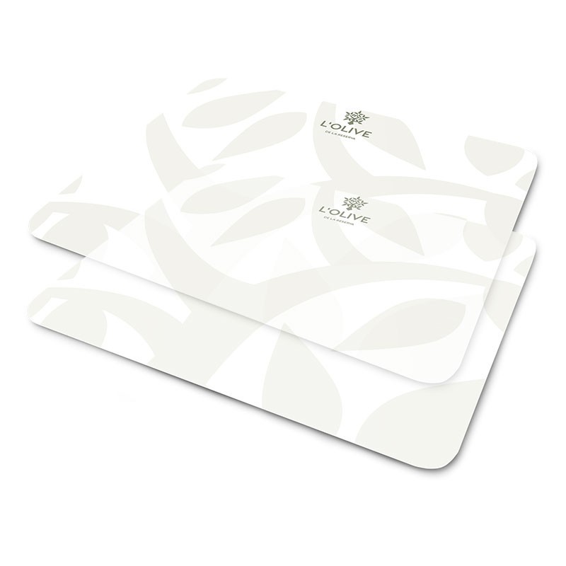 Translucent plastic placemats