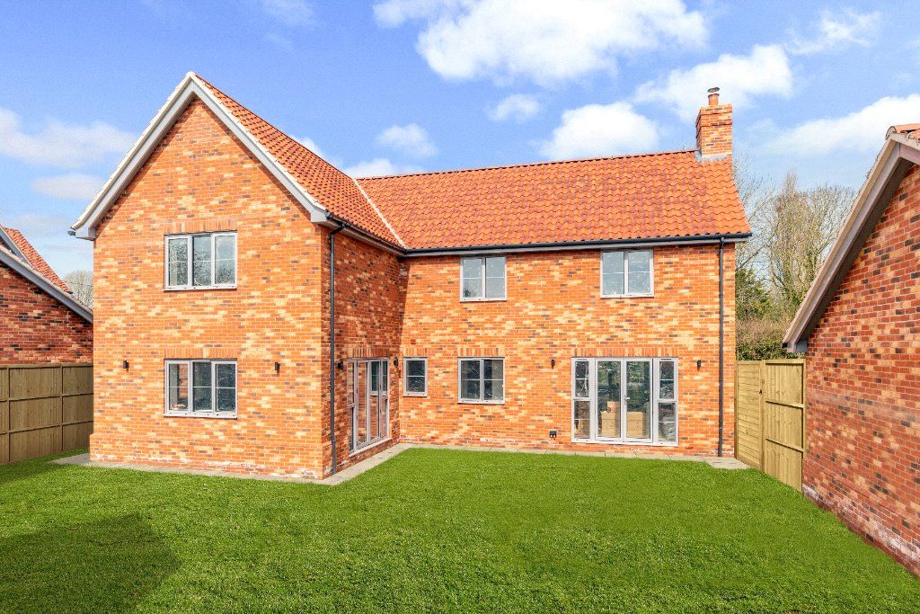 New home, 4 bed detached house for sale in The Lawns, Crowfield Road, Stonham Aspal, Suffolk