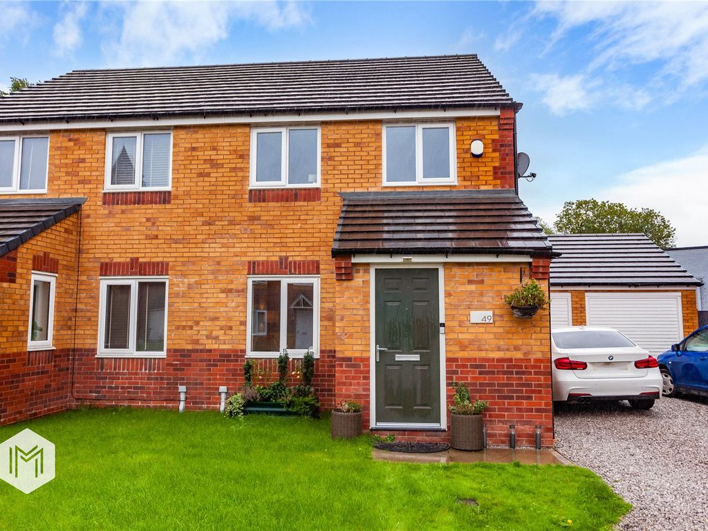 3 bed semidetached house for sale in Prestall Court, Farnworth, Bolton, Greater Manchester BL4