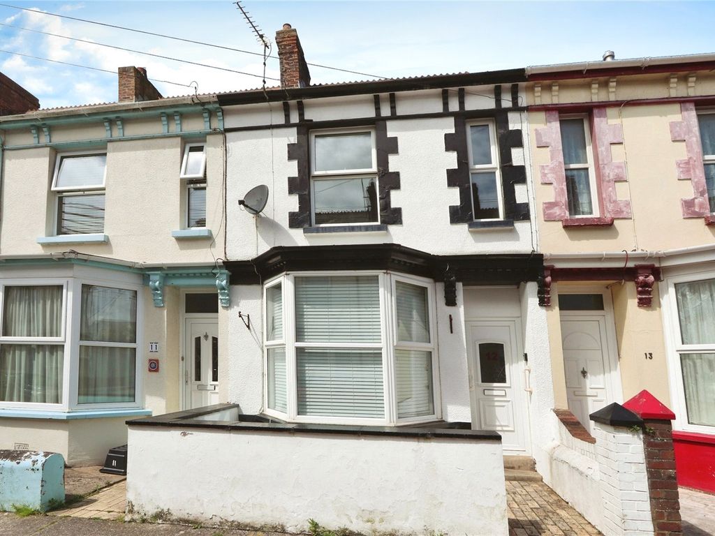 3 bed terraced house for sale in Victoria Grove, Bideford EX39, £