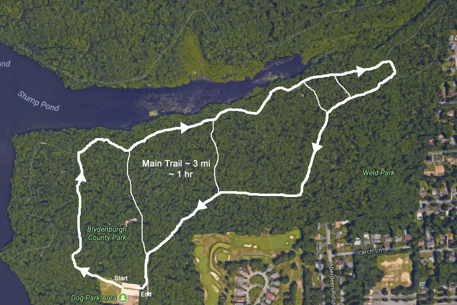 Blydenburgh County Park Map 09/19/2017 - Blydenburgh Trail Map • Li-Dog