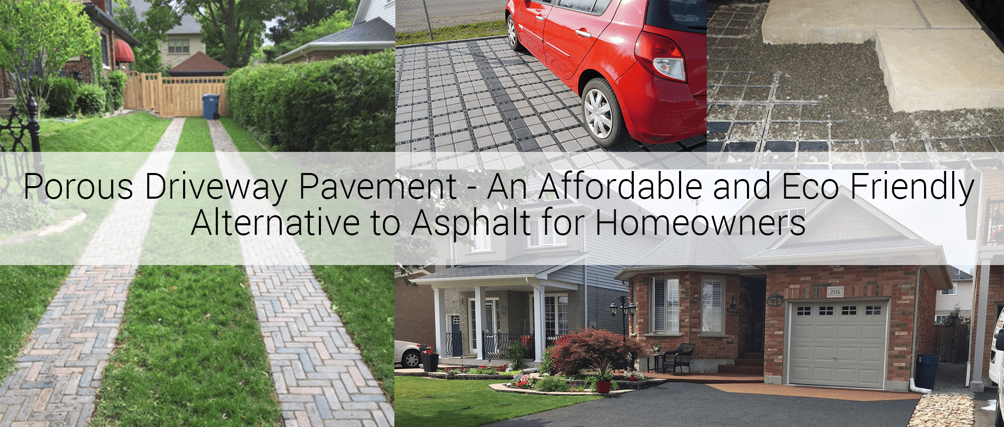 Porous Driveway Pavement LID Permeable Paving