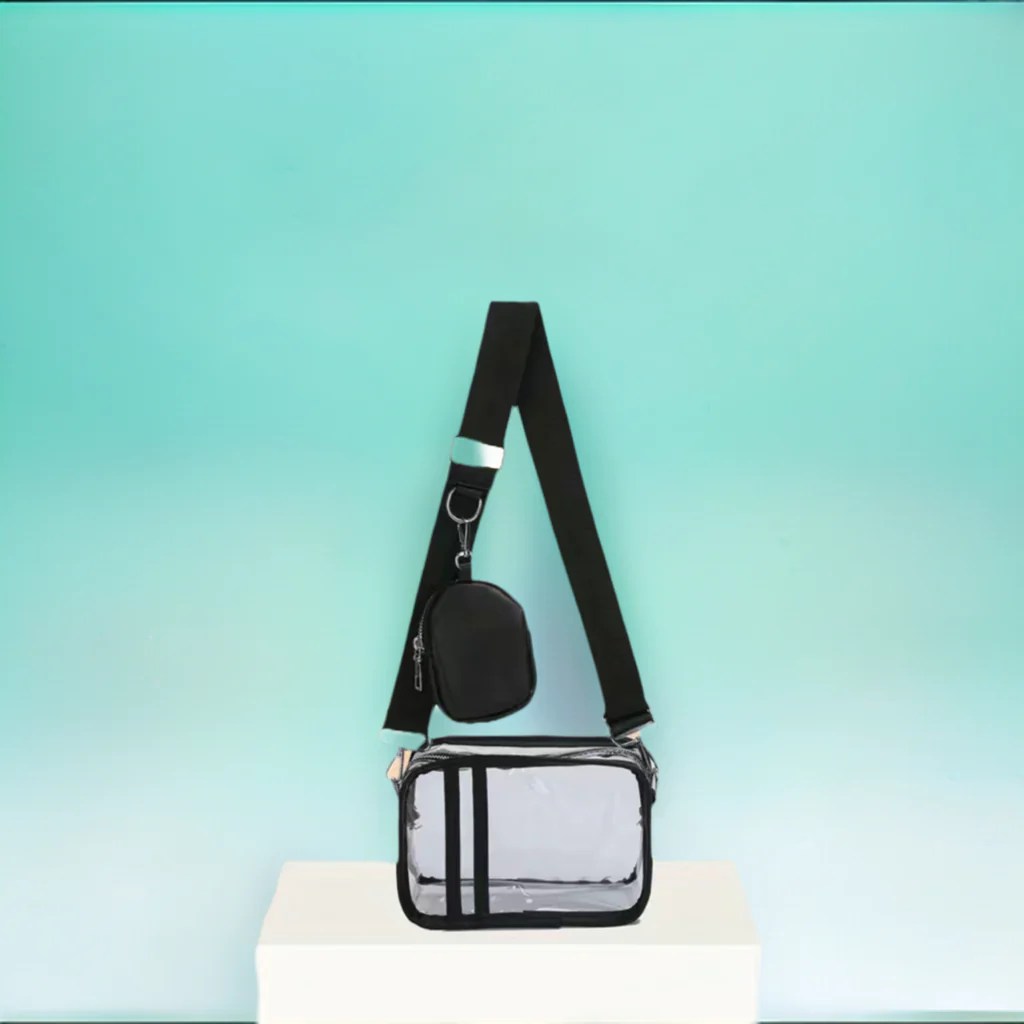 Crossbody Stadium Bag with Opaque Coin Purse Lieber's Luggage